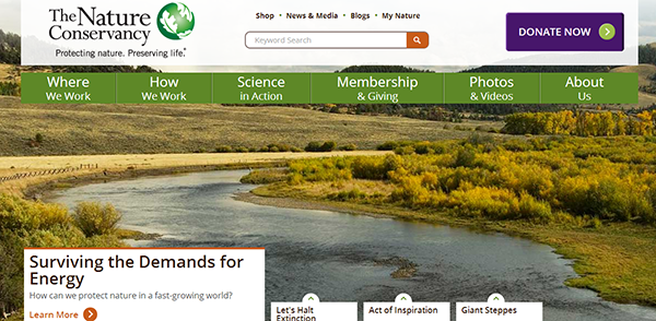 nature conservancy responsive