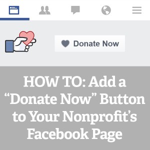 how to add donate now button on facebook page