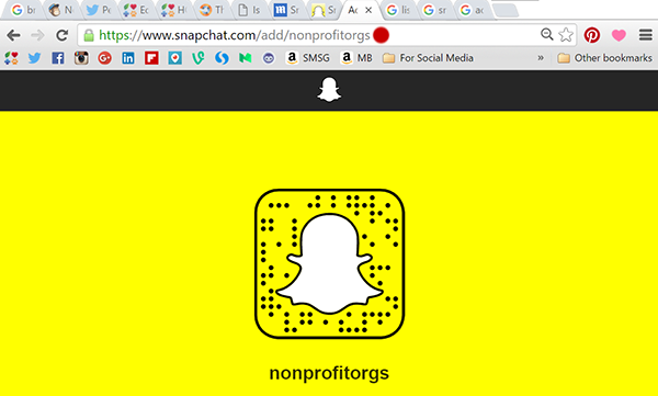 nonprofitorgs on Snapchat Nonprofit Tech for Good